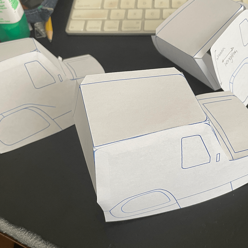 Simple printed iterations early on