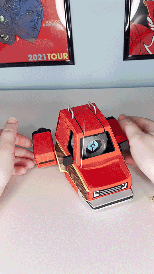 Short video showing the functional engine rotation on the model